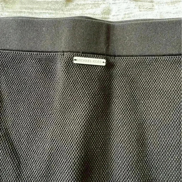 Michael Kors Logo Tape Textured Knit Pencil Skirt - Picture 6 of 9